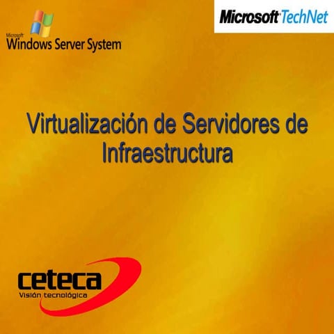 Virtualizacion De Servidores De Infraestructura Microsoft