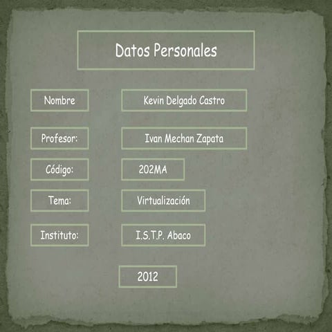 Virtualizacion (diapositivas)