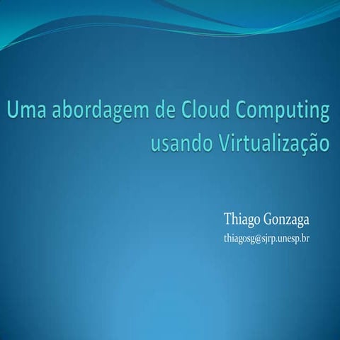 Virtualização e cloud computing | PPTX
