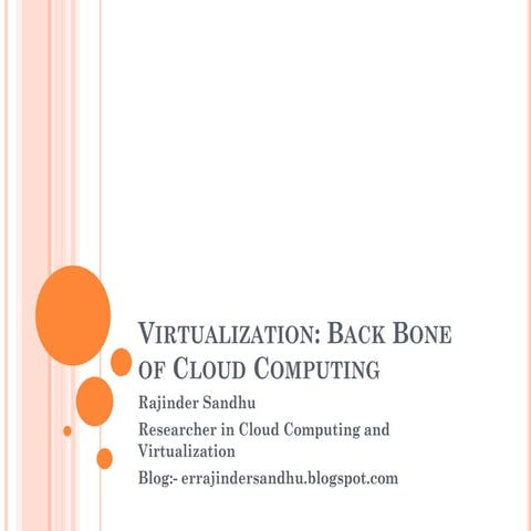 Virtualization and Open Virtualization Format (OVF)