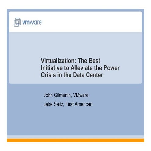 Virtualization: The Best Initiative to Alleviate the Power Crisis in the Data...