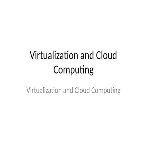 Virtualization | PPTX