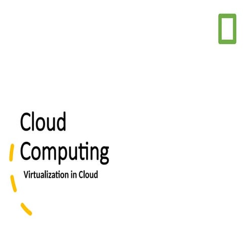 Virtualization Cloud computing technology