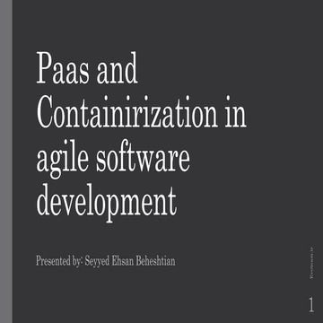 PaaSVSContainerization