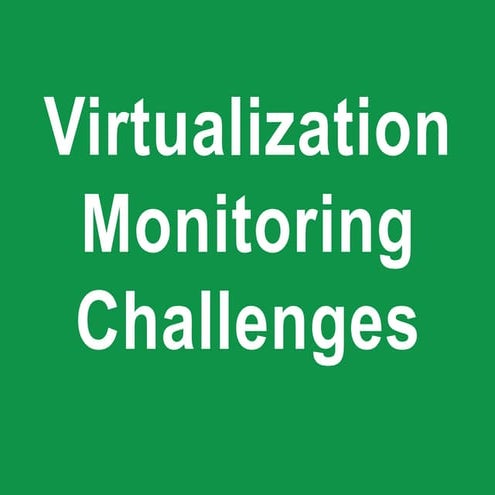 Virtualization Monitoring Challenges