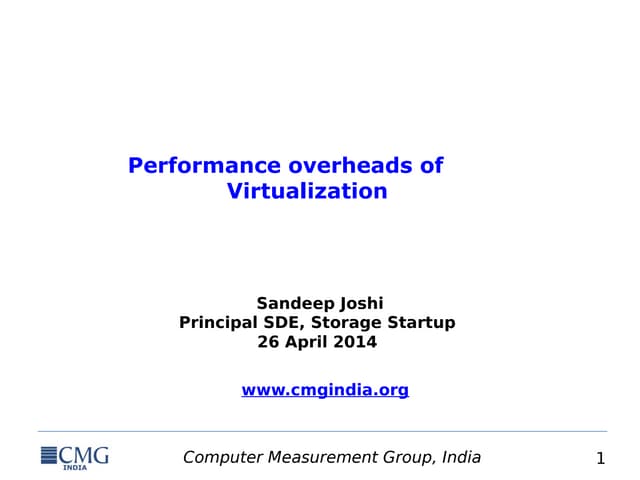 Virtualization overheads