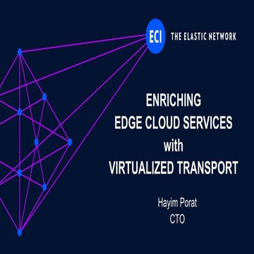 Virtualized Transport for Edge Computing Services