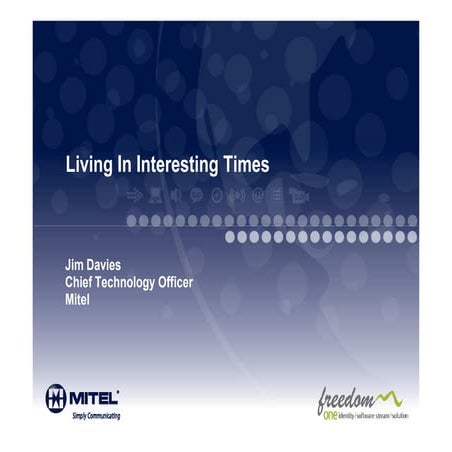 Virtualizing & Mobility - Transforming the way governments communicate - Mitel