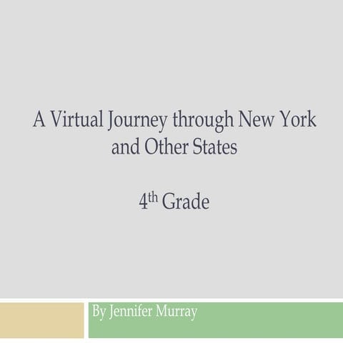 Virtual journey ny state   j. murray