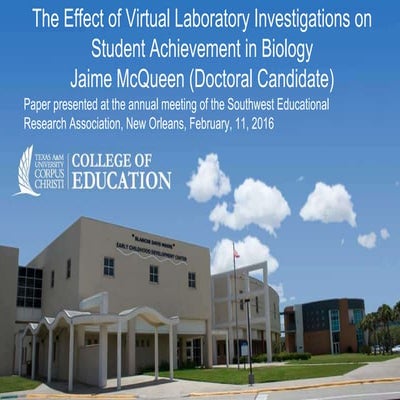 Jaime McQueen Virtual lab SERA presentation 