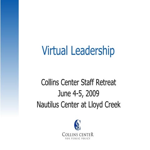 Preparing for Virtual Leadership
