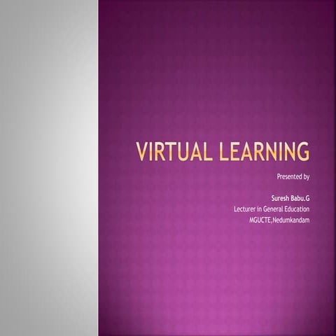 Virtual learning | PPTX