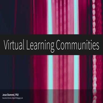 Virtual Learning Communities: 6 Theses for Creating a Sense of Belonging Online