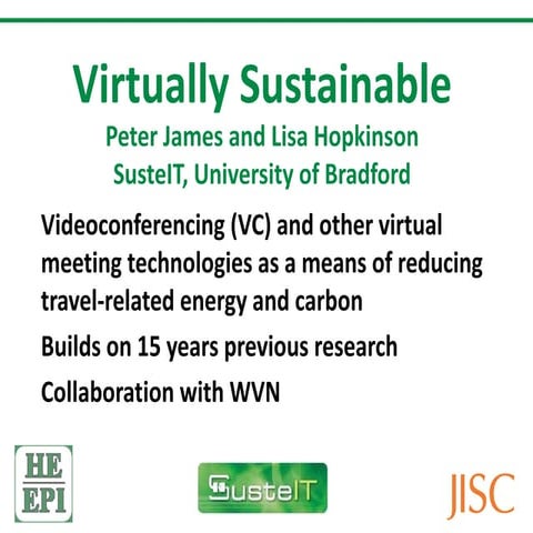 Virtually sustainable