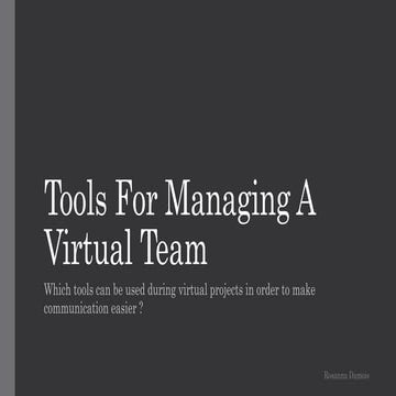 Virtual management tools