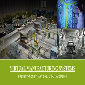 Virtual manufacturing systems ppt
