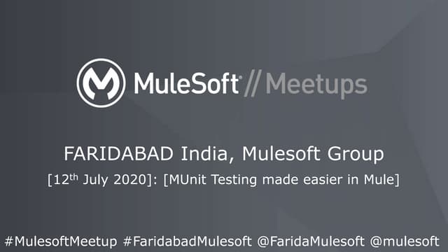 Mule Testing in Mulesfoft 4.X