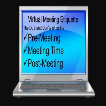 Virtual Meeting Etiquette