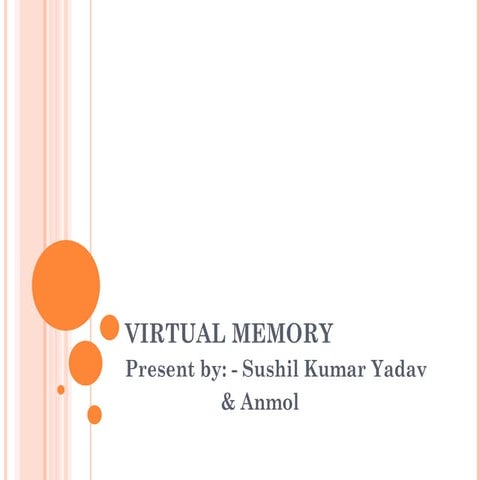 Virtual memory ppt | PPTX