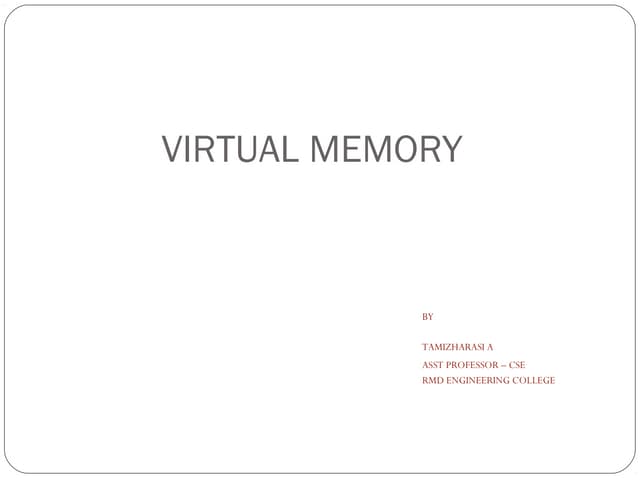 Virtual memory