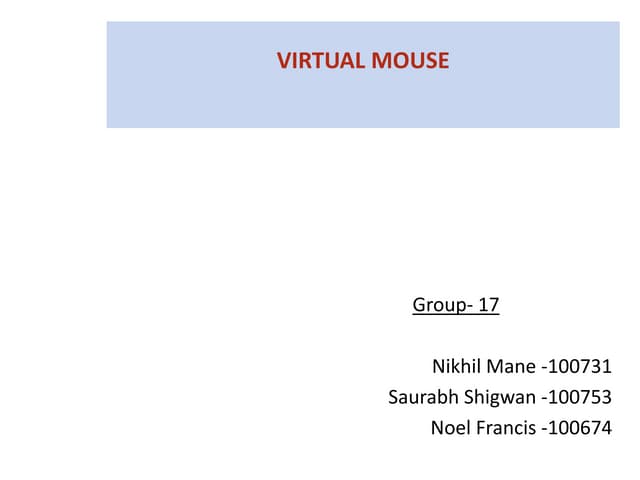 Virtual mouse