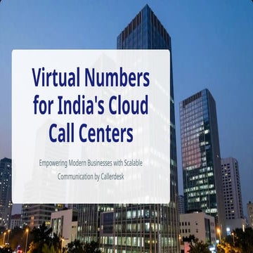 Virtual Number Solutions for Businesses | PPT