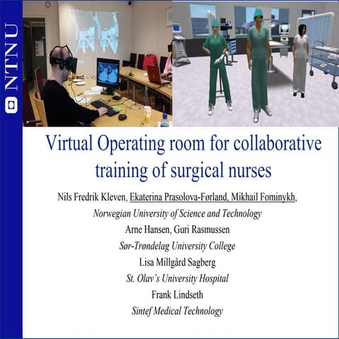 Virtual Operating Room for Collaborative Training of Surgical Nurses