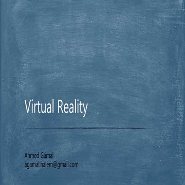 Virtual reality