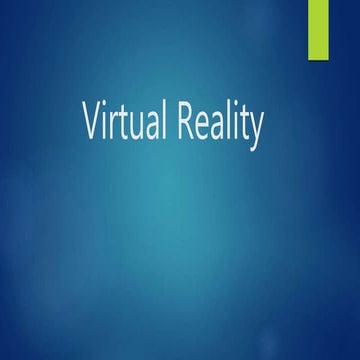 Virtual reality