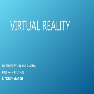 Virtual reality