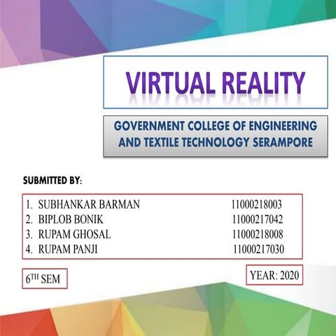 Virtual reality The Future | PPTX