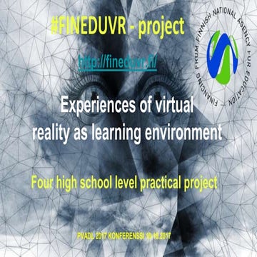 Virtual Reality in Education 