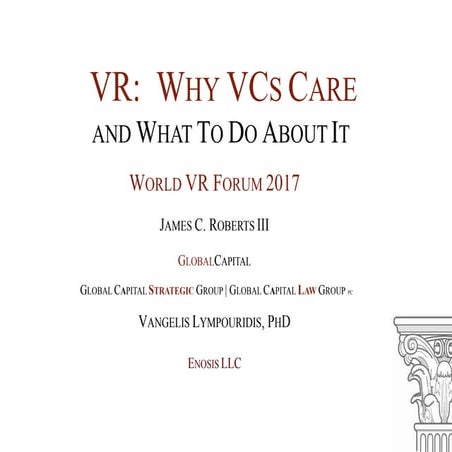 Virtual reality &amp; venture capital