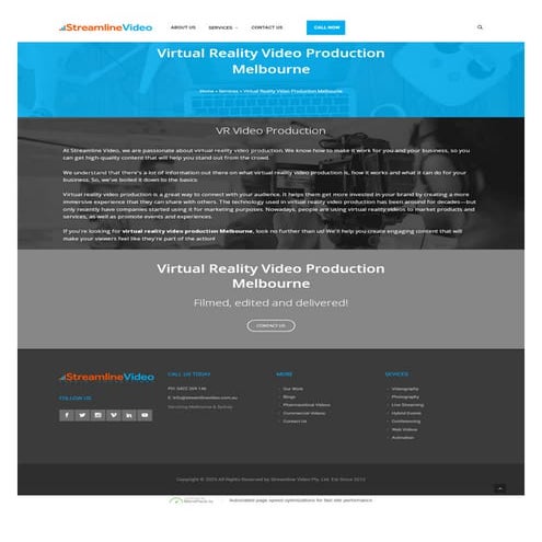 Streamline Video: Leading Virtual Reality Video Production in Melbourne ...