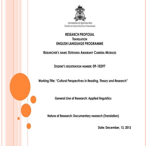 Virtual research project presentation 2013