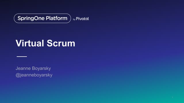 Virtual scrum
