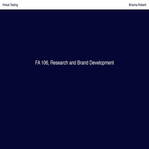 Virtual tasting summer session 2 assignment 5