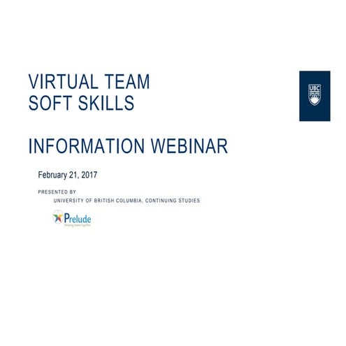 Virtual Team Soft Skills Webinar 