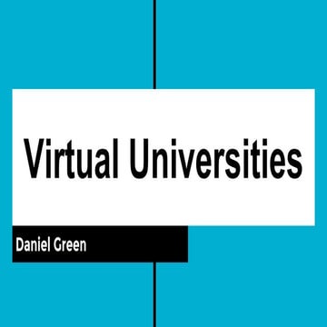 Virtual universities