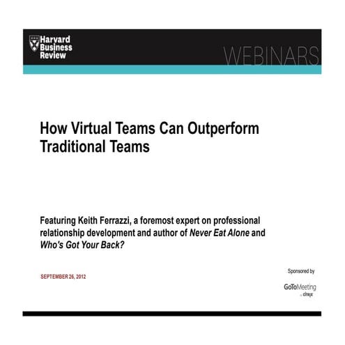 Virtual Vs. Traditional Teams