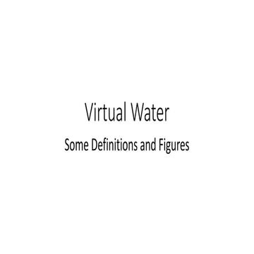 Virtual water fem 07032017