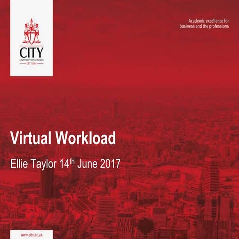 Virtual workload Ellie Taylor SHS Teaching and Learning Innovators 2017