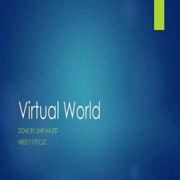 Virtual world | PPTX