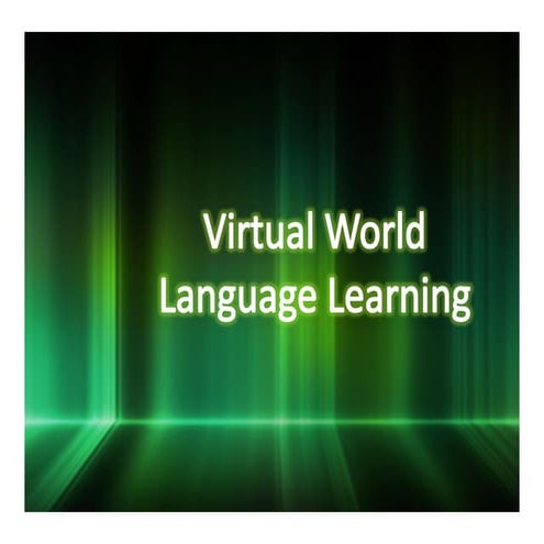 Virtual world language learning
