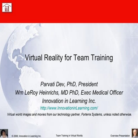 Virtual Medical Worlds for Team Training (updated)