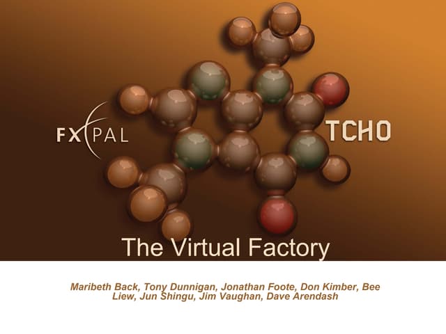 TCHO the Mixed Reality Factory