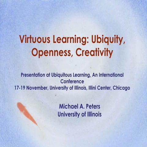 Virtuous learning