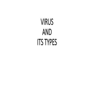 Virus and its types 2