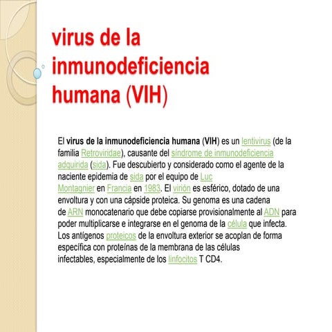 Virus de la inmunodeficiencia humana