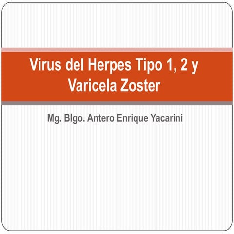Virus del herpes tipo 1 y 2